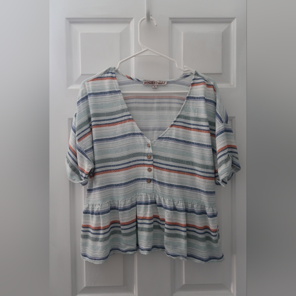 Gypsies & Moondust Striped Top